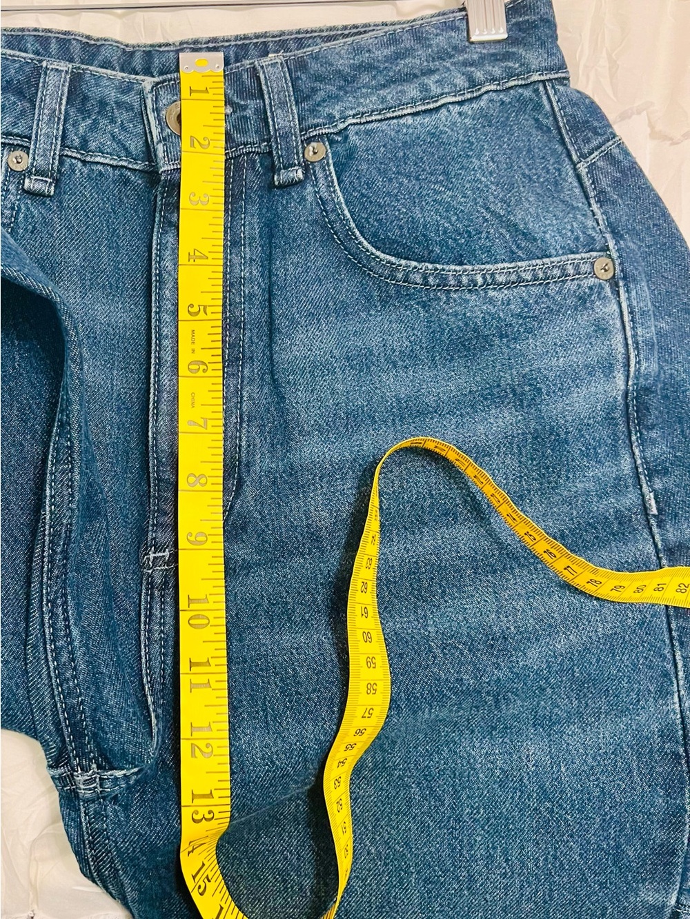 Rag & Bone The Chase High Rise Barrel Jeans Grafton Blue chic luxe NWT 25 - Picture 6 of 8